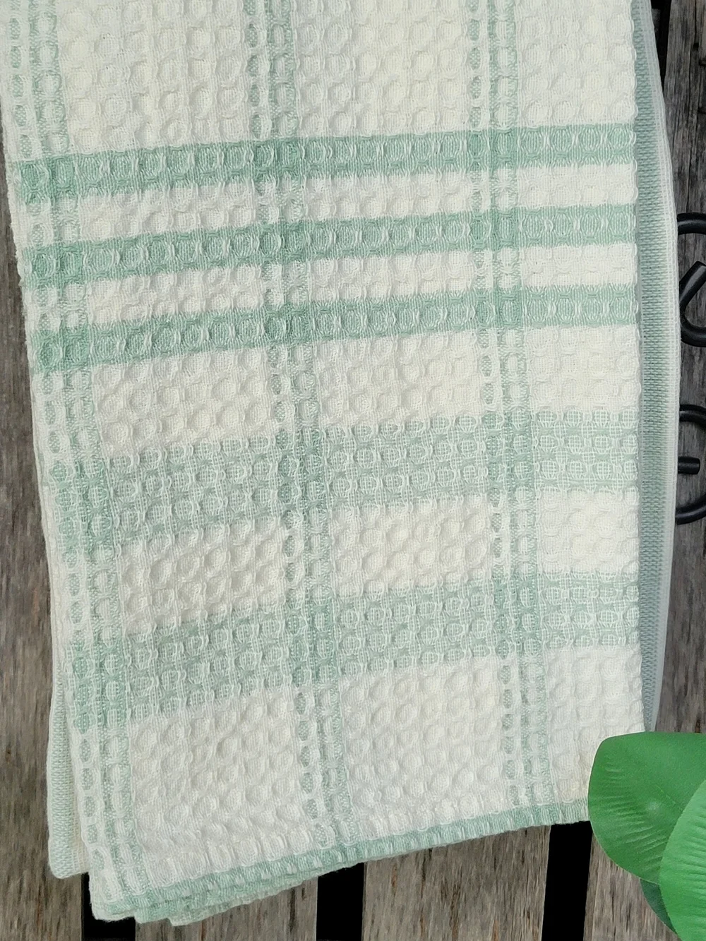 The Farmhouse Rachel Ashwell Mint Check Kitchen Towels - Set of 5